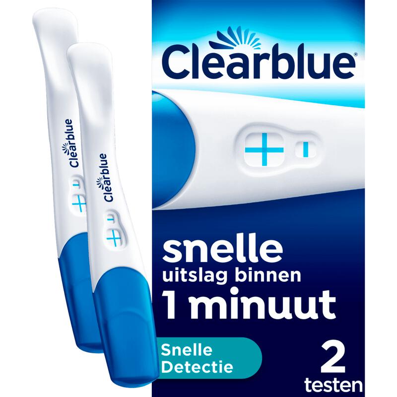 Clearblue Snelle Detectie Zwangerschapstest 2 stuks