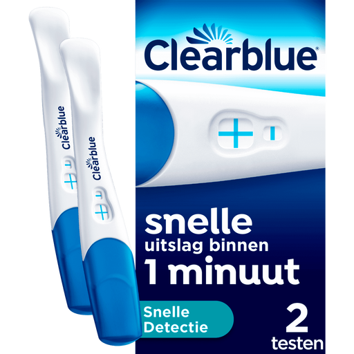 Clearblue Snelle Detectie Zwangerschapstest 2 stuks