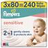 Pampers Sensitive Billendoekjes 3x80 stuks