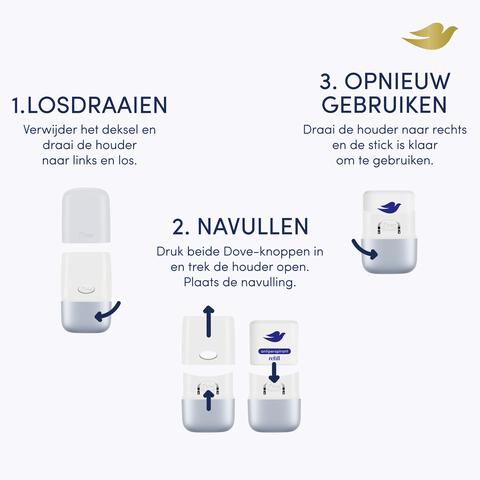 Dove Original Antiperspirant Deodorant Refill 35 ML