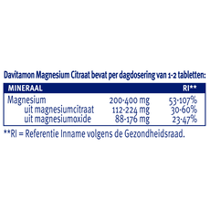 Davitamon Magnesium Citraat Tabletten 120 stuks