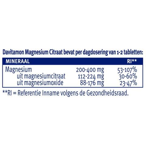 Davitamon Magnesium Citraat Tabletten 120 stuks