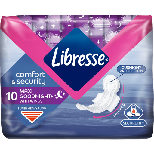 Libresse Maxi Maandverband Goodnight 10 stuks