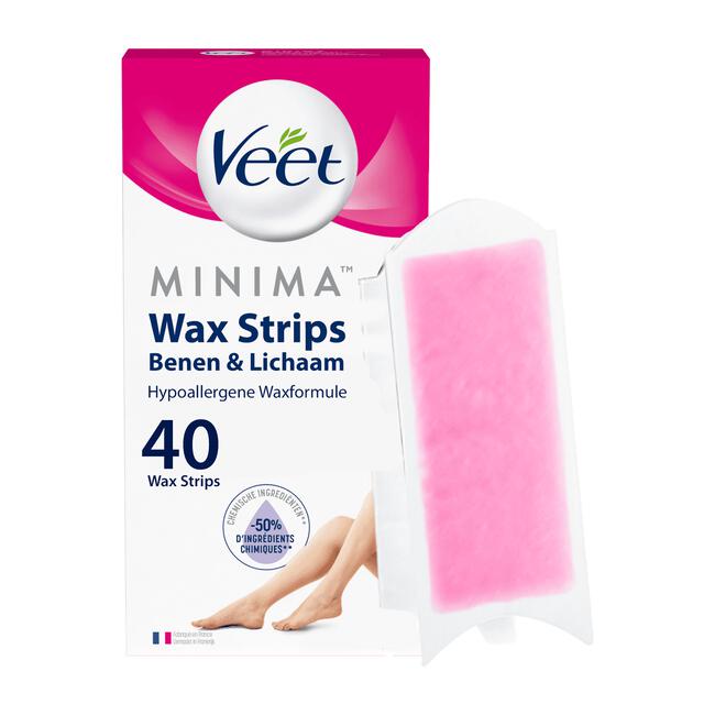 Veet Minima Ontharingsstrips & Lichaam Hypoallergeen 40 stuks 40 EA | Etos