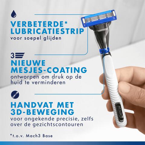 Gillette Mach3 Turbo Scheersysteem Met 2 Navulmesjes
