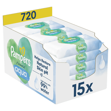 Pampers Harmonie Aqua Billendoekjes 15x48 Stuks