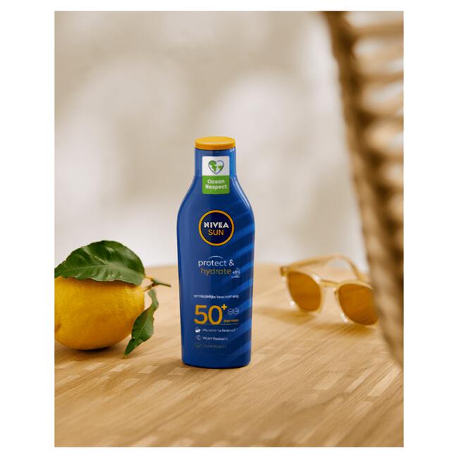 NIVEA SUN Zonnebrand Protect & Hydrate Zonnemelk SPF 50+ 200 ML