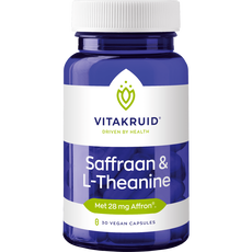 Vitakruid Saffraan & L-Theanine - 30 vegan capsules
