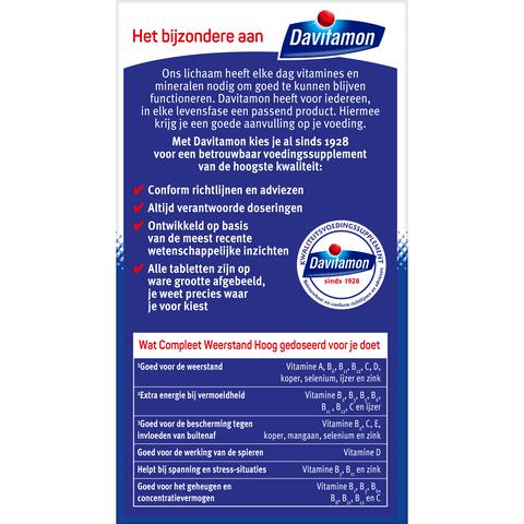 Davitamon Compleet Weerstand Forte 50 Kauwtabletten