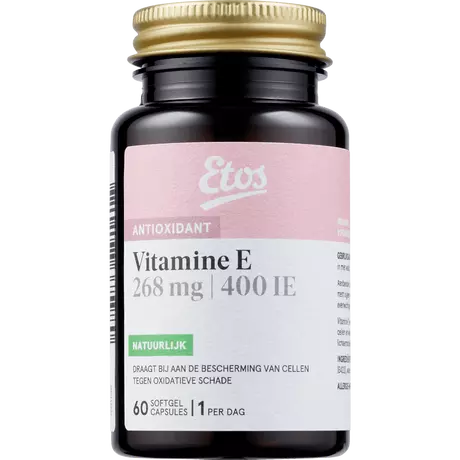 Etos Vitamine E 268 MG 400 IE 38 gram Capsules 60 stuks