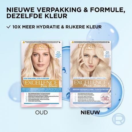 L'Oréal Paris Excellence Crème Verzorgende Crèmekleuring 01 Ultra Licht Natuurlijk Blond