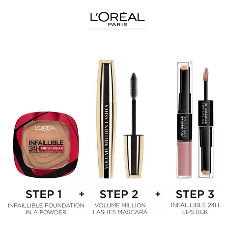 L'Oréal Paris Infaillible 24H Fresh Wear Foundation in a Powder 120 Vanille