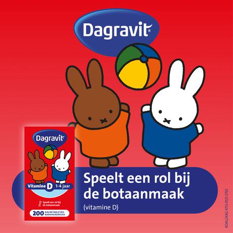 Dagravit Kids Vitamine D 200 kauwtabletten