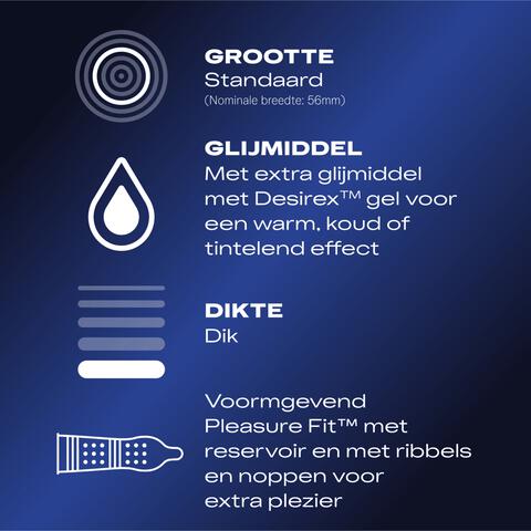 Durex Condooms Orgasm Intense met Ribbels 10 stuks