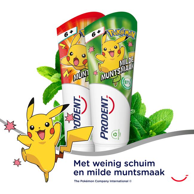 Prodent Kids 6+ jaar Pokémon Tandpasta 75 ML