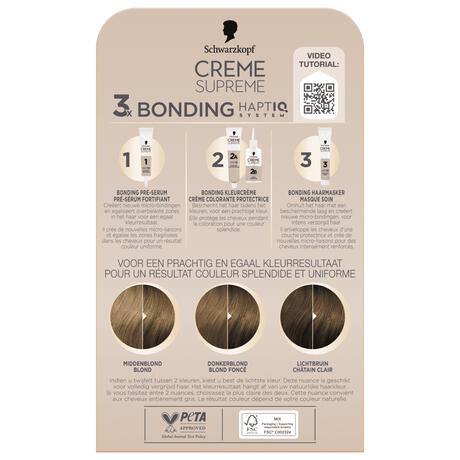 Schwarzkopf Creme Supreme Haarkleuring 7-0 Natuurlijk Donkerblond