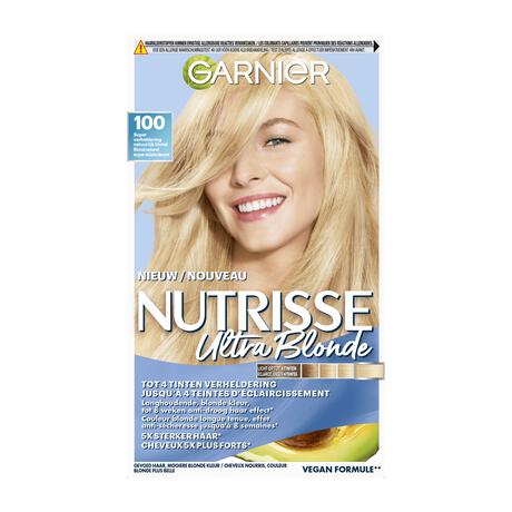 Garnier Nutrisse Crème Permanente Haarverf 100 Zeer Licht Natuurlijk Blond