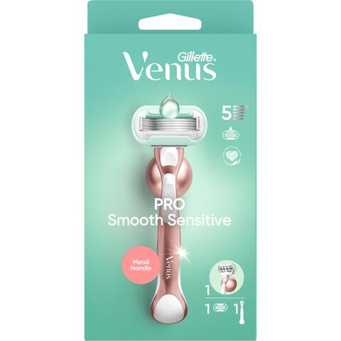 Gillette Venus Deluxe Smooth Sensitive Rose Gold Scheersysteem 5 Blades