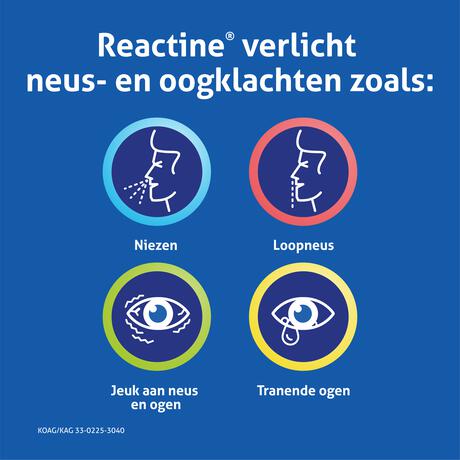 Reactine Cetirizine 10 MG Tabletten