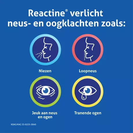 Reactine Cetirizine 10 MG 7 Tabletten