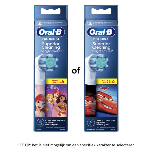 Oral-B Kids Disney Opzetborstels 4 Stuks