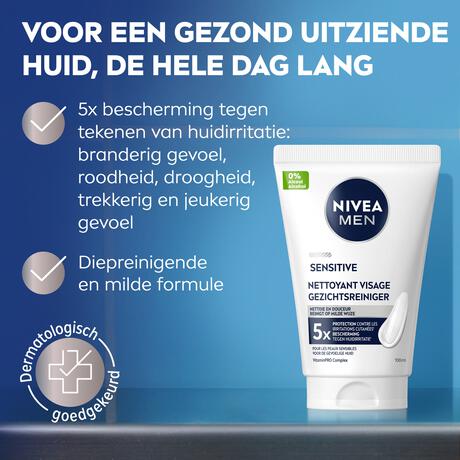 NIVEA MEN Sensitive Reinigingsgel 100 ML