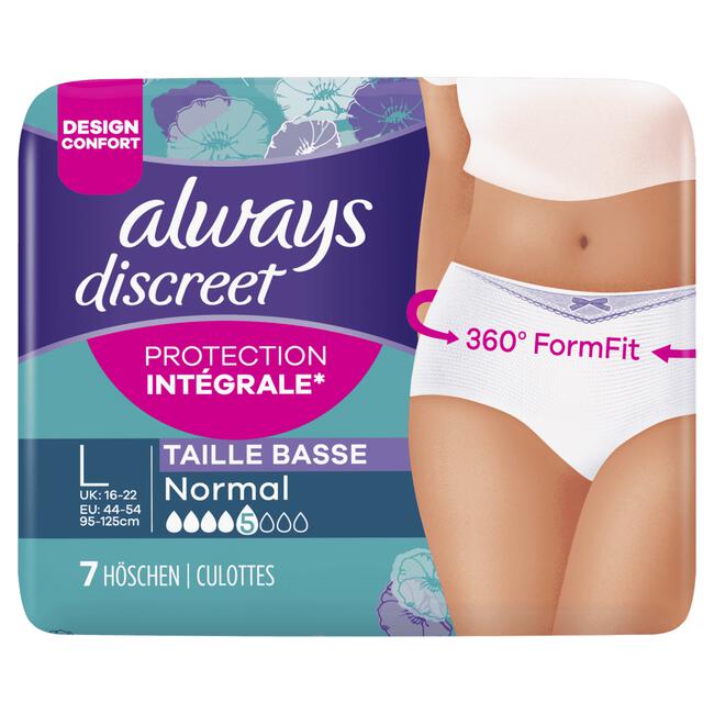 Always Discreet Broekjes Urineverlies Voor Dames Normal x7 EA | Etos