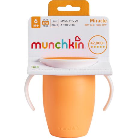 Munchkin Miracle 360° Trainer Anti-Lek Drinkbeker Oranje