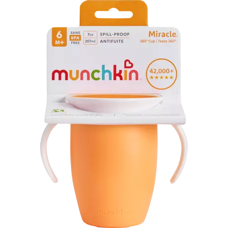 Munchkin Miracle 360° Trainer Anti-Lek Drinkbeker Oranje
