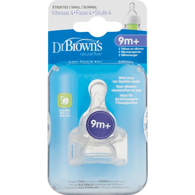 Dr. Brown's Flesspeen Smalle fles 9 Maanden Fase 4