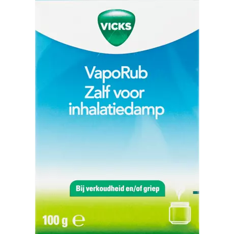 Vicks VapoRub Zalf Voor Inhalatiedamp 100 gram