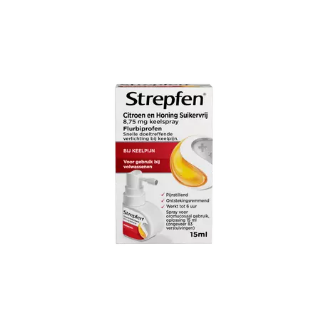 Strepfen Spray Citroen & Honing 15 ML
