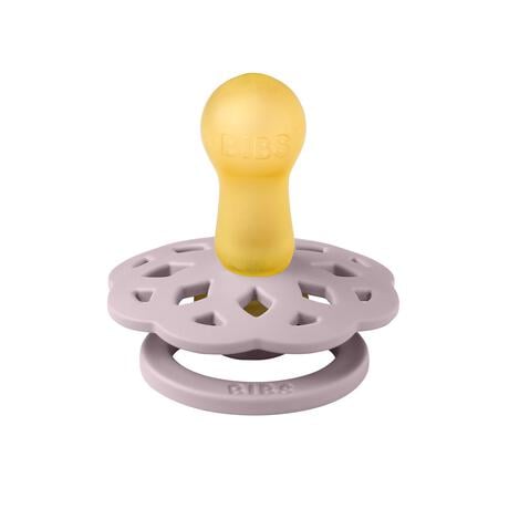 BIBS Boheme Fopspeen Rond Latex Maat 2 Ivory/Blush/Blossom/Lila 4 stuks