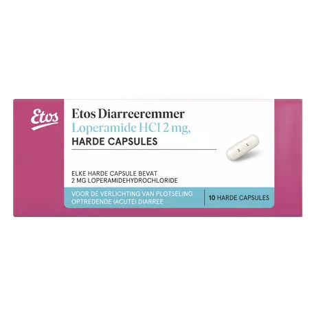 Etos Diareeremmer Loperamide 2MG tabletten 10 stuks