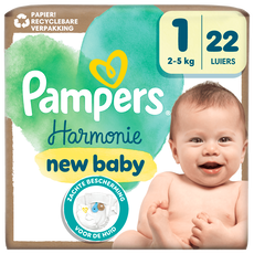 Pampers Harmonie Luiers Maat 1 2-5 KG 22 stuks