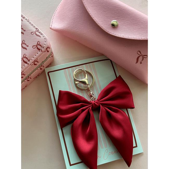  sleutelhanger roze strik