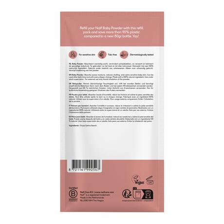 Naïf Babypoeder Refill Sachet 80 GR&nbsp;