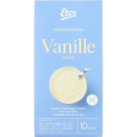 Etos Maaltijdshake Vanille 10 Sachets