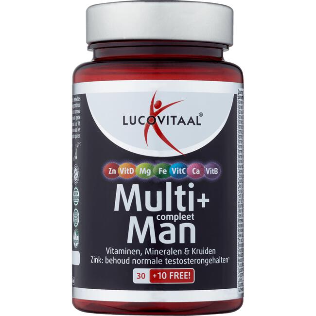 Lucovitaal Multi+ Compleet Man Tabletten 40 Stuks