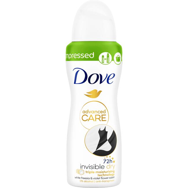 Dove Advanced Care Invisible Dry Anti-Transpirant Deodorant Spray 100 ML