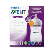 Philips Avent Natural Babyfles 1 M+ SCF033/27 260 ML 2 Stuks