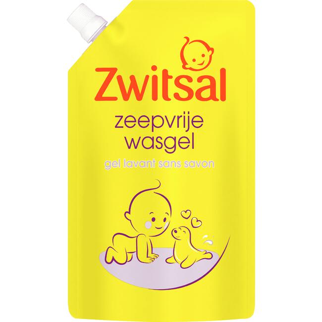Zwitsal Zeepvrije Wasgel Navulverpakking 500 ML