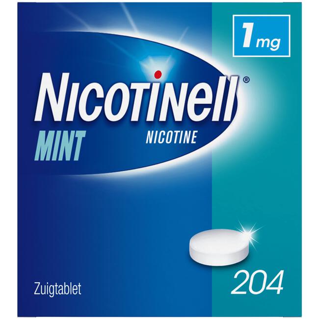 Nicotinell Zuigtablet Mint 1 MG 204 stuks