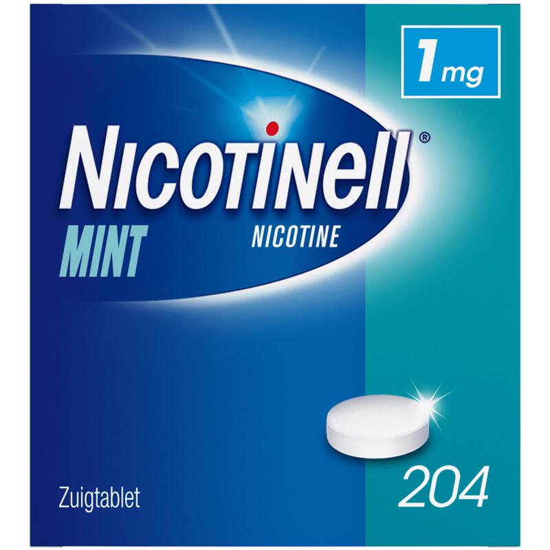 Nicotinell Mint 1 MG Zuigtablet 204 stuks