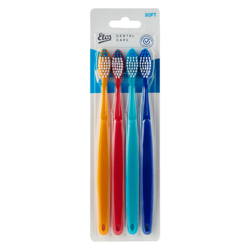 Etos Soft Tandenborstels 4 stuks