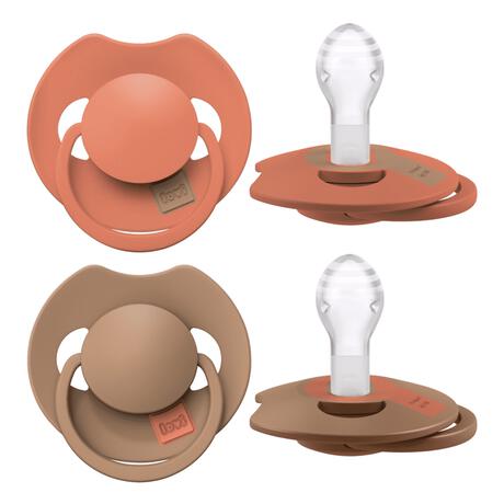 Difrax LOVI Prime Fopspeen Granola/Orange&nbsp;18+ maanden