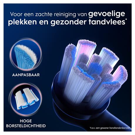 Oral-B iO Gentle Care Opzetborstels Zwart 6 Stuks