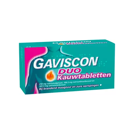 Gaviscon DUO Kauwtabletten Maagzuurremmer 48 stuks