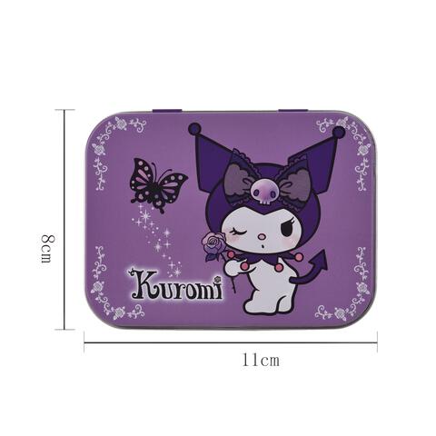 Fancy Label Kuromi Glitter Pleisters In Metalen Blik