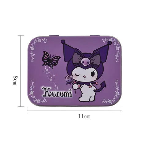 Fancy Label Kuromi Glitter Pleisters In Metalen Blik
